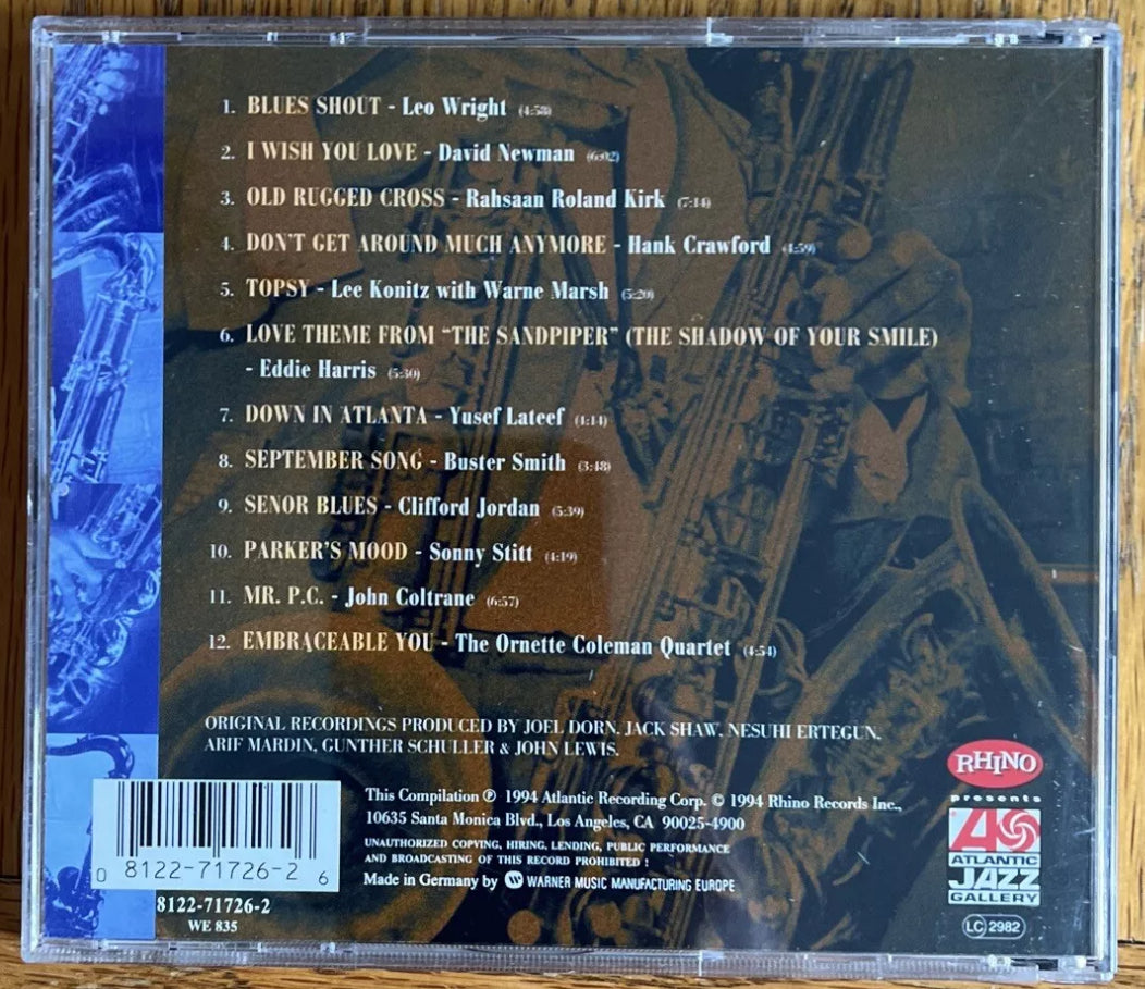 Atlantic Jazz Sax. Vol.2 CD Used Very good