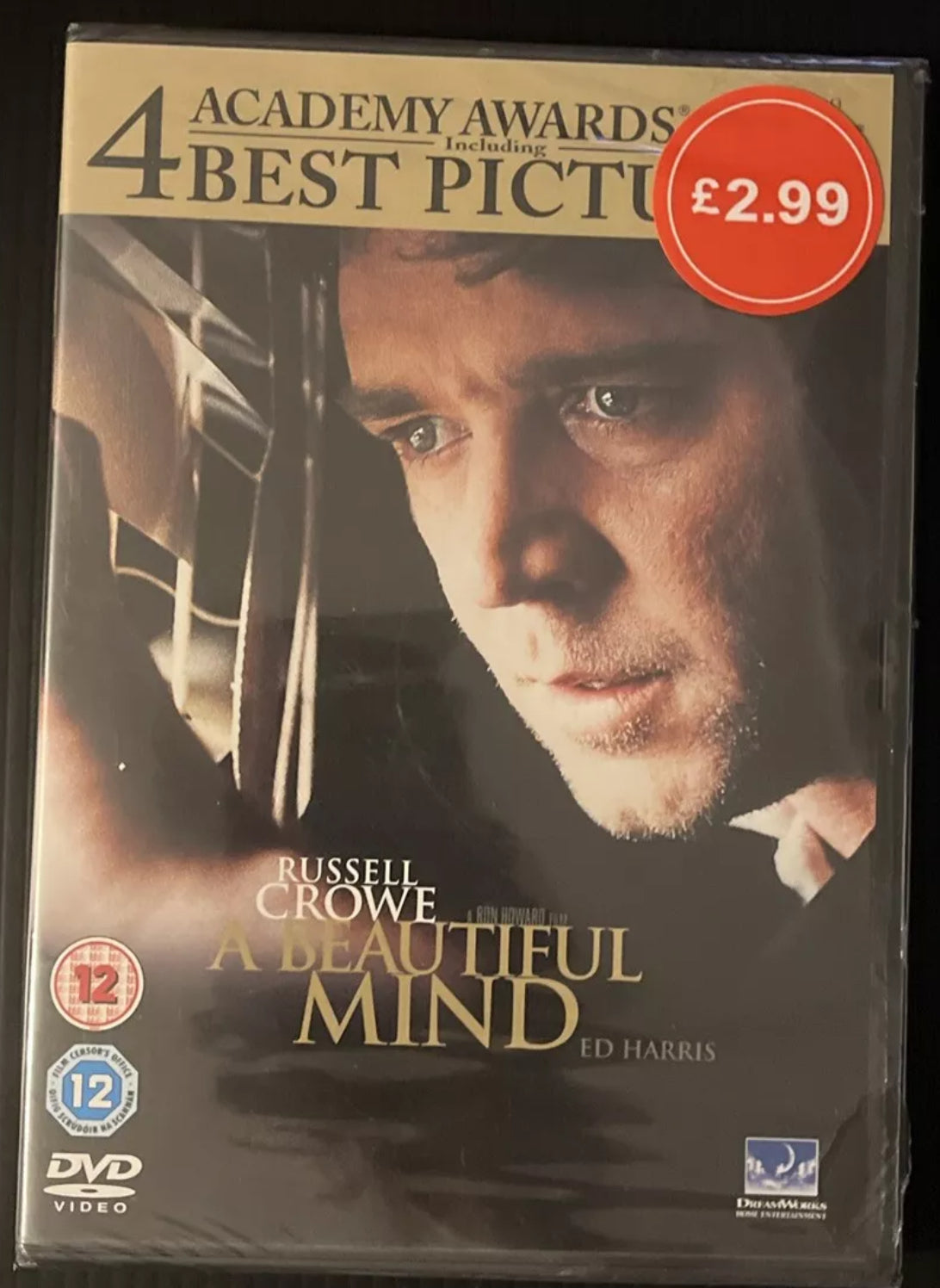 A Beautiful Mind DVD (2006) Russell Crowe (7) Brand New