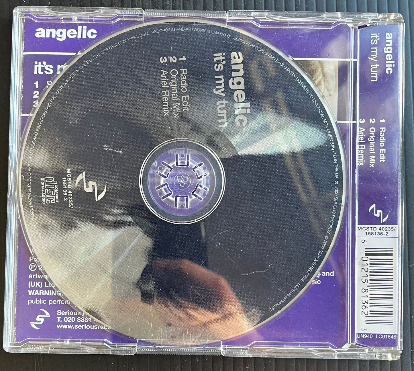 ANGELIC- IT'S MY TURN CD Used Very good