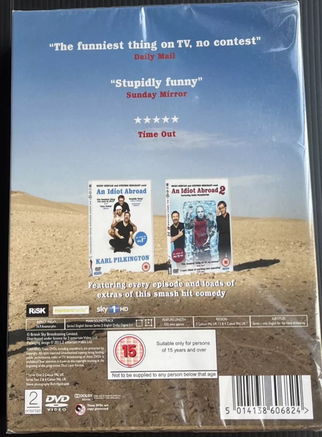 An Idiot Abroad - Series 1 And 2 - Complete (DVD, 2011) (R42) Brand New
