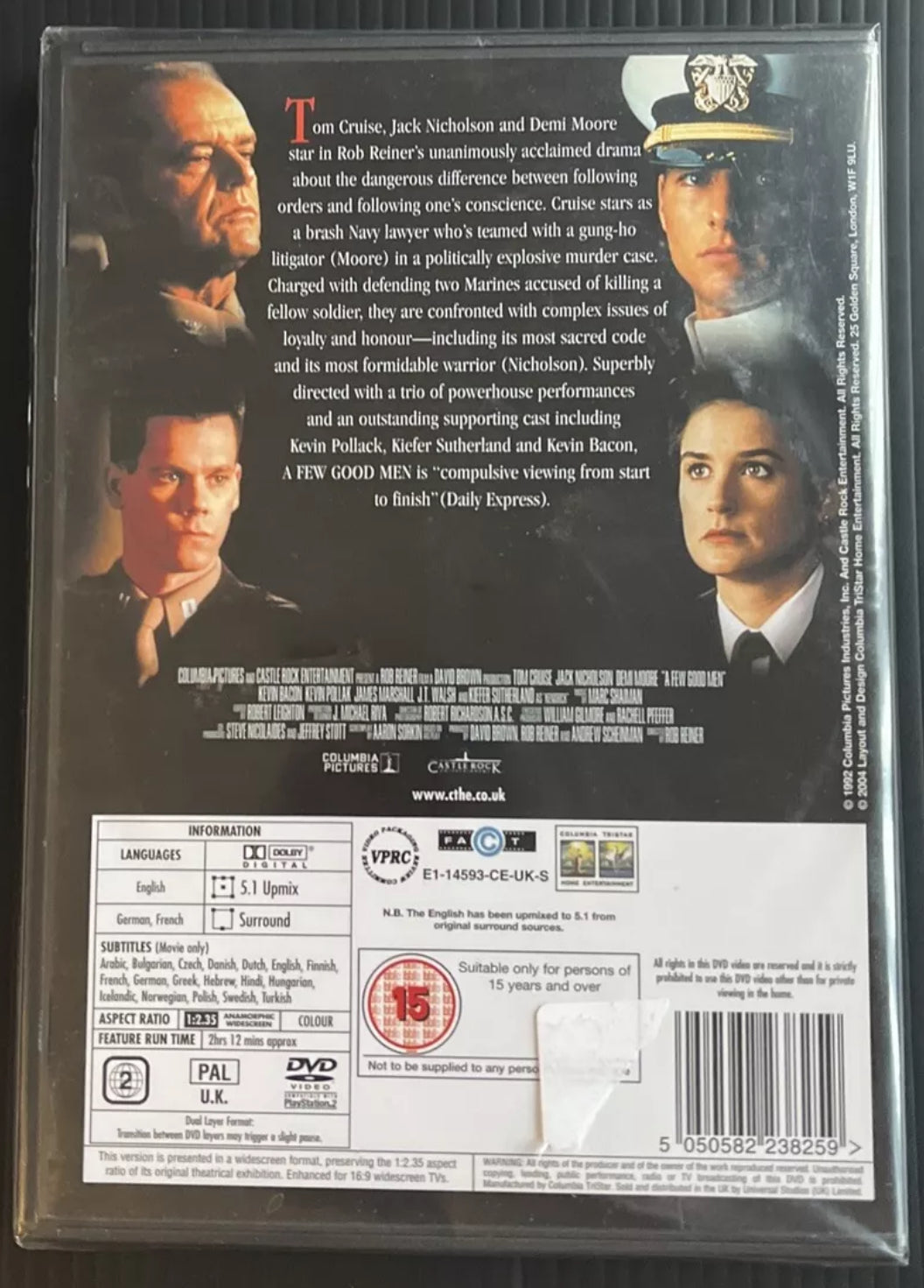 Des hommes d'honneur - DVD - Jack Nicholson, Tom Cruise, Demi Moore - Neuf