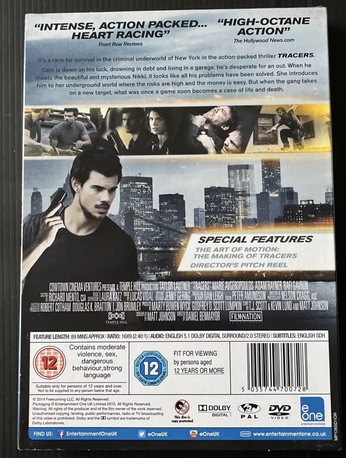 Tracers DVD Action & Adventure (2015) Brand New