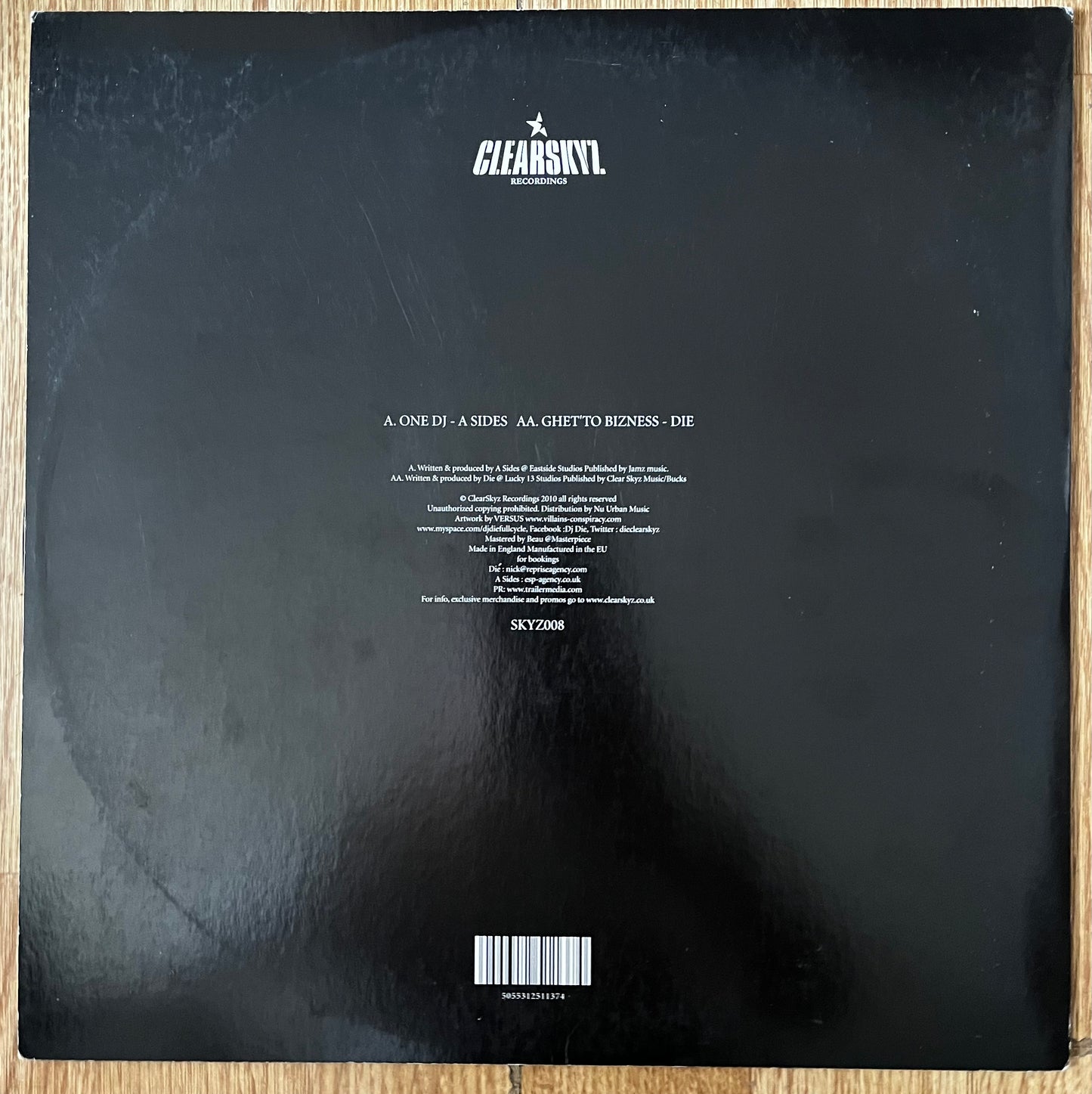 A-Sides - One DJ / Ghet'to Bizness - Vinyl Record 12