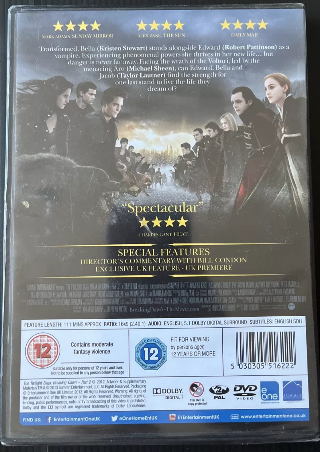 The Twilight Saga - Breaking Dawn - Part 2 (DVD, 2013)Brand New