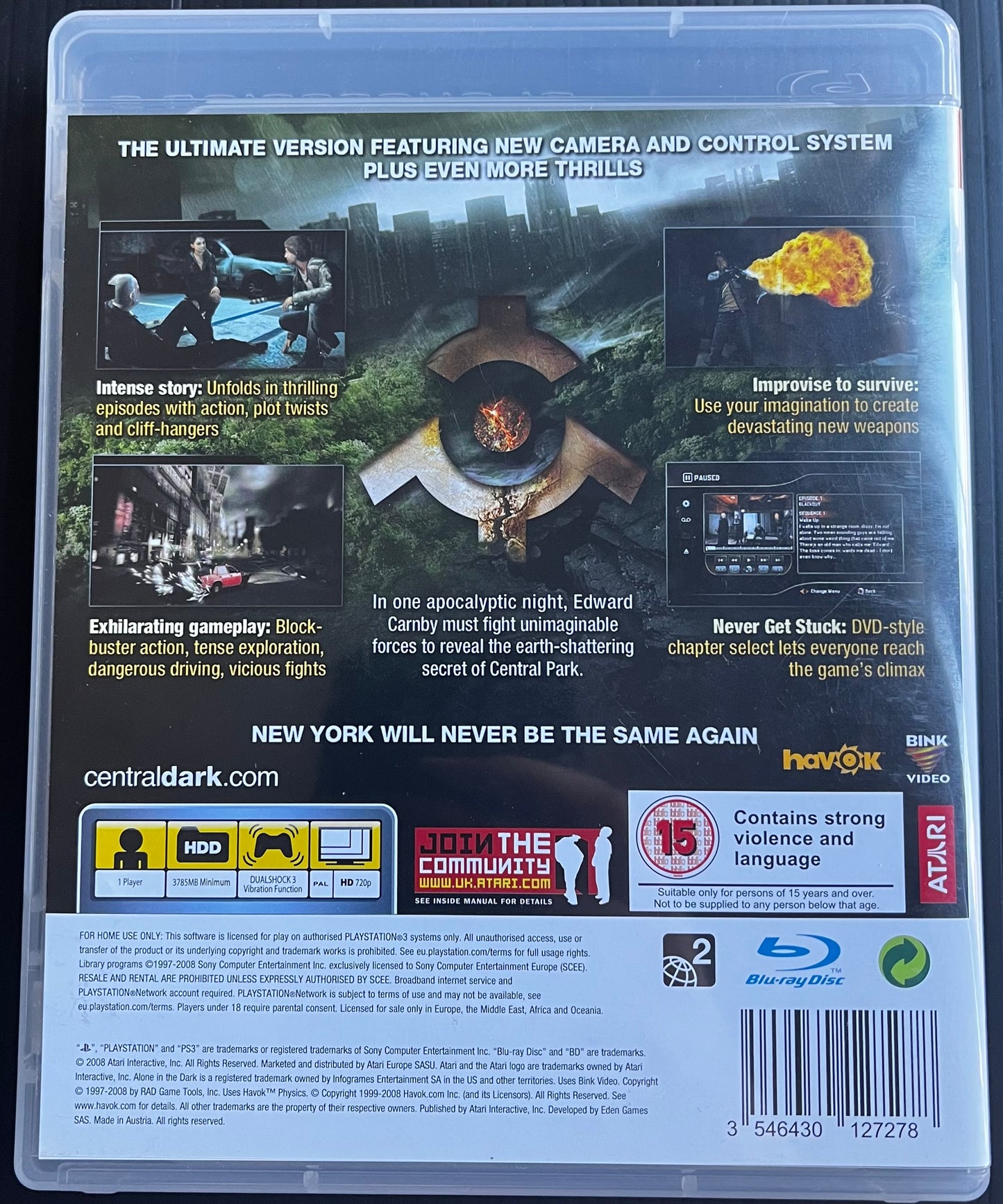 Alone in the Dark - Inferno (PS3) Used very good