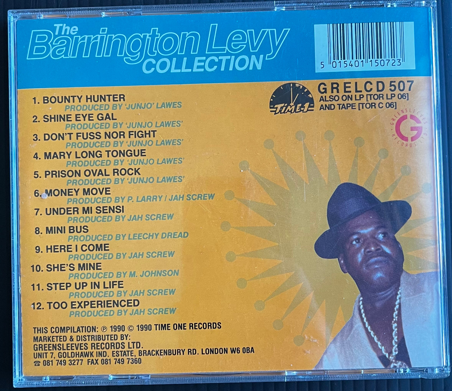 Barrington Levy - The Barrington Levy Collection 1990 CD (B015) Used very good