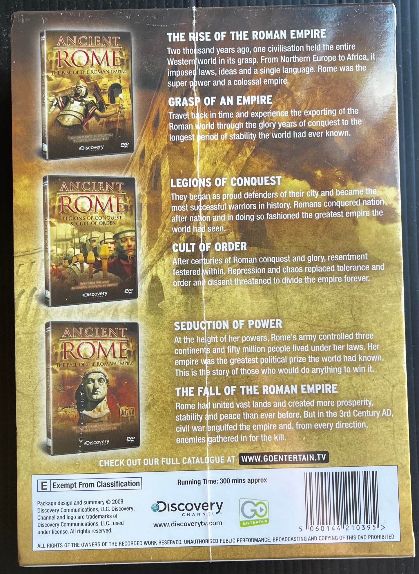 Ancient Rome The Power & The Glory (Discovery) DVD Brand New
