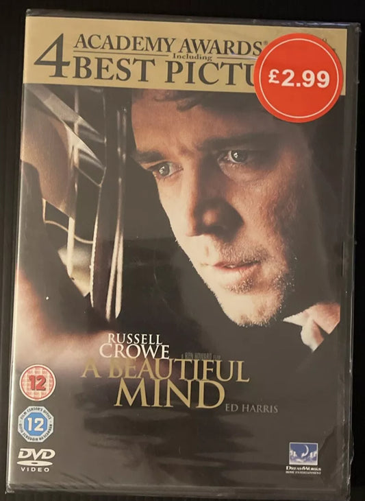 A Beautiful Mind DVD (2006) Russell Crowe (7) Brand New