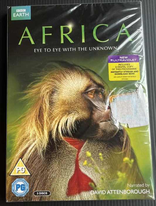 AFRICA EYE TO EYE WITH THE UNKNOWN  3 DISC BOX SET BBC DVD Brand New (R81)