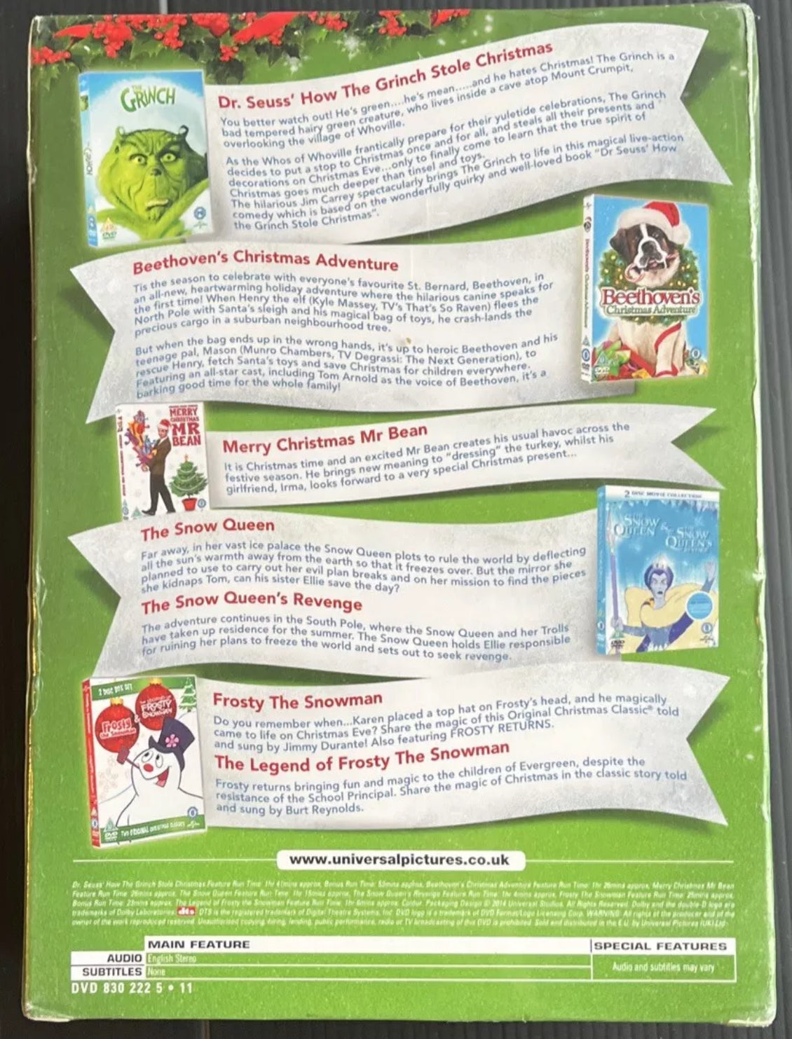 7 Movie Christmas Collection [DVD] Brand New (50)