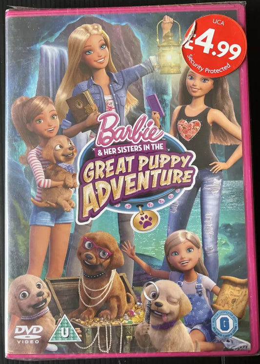 Barbie & Her Sisters In The Great Puppy Adventure DVD Brand New