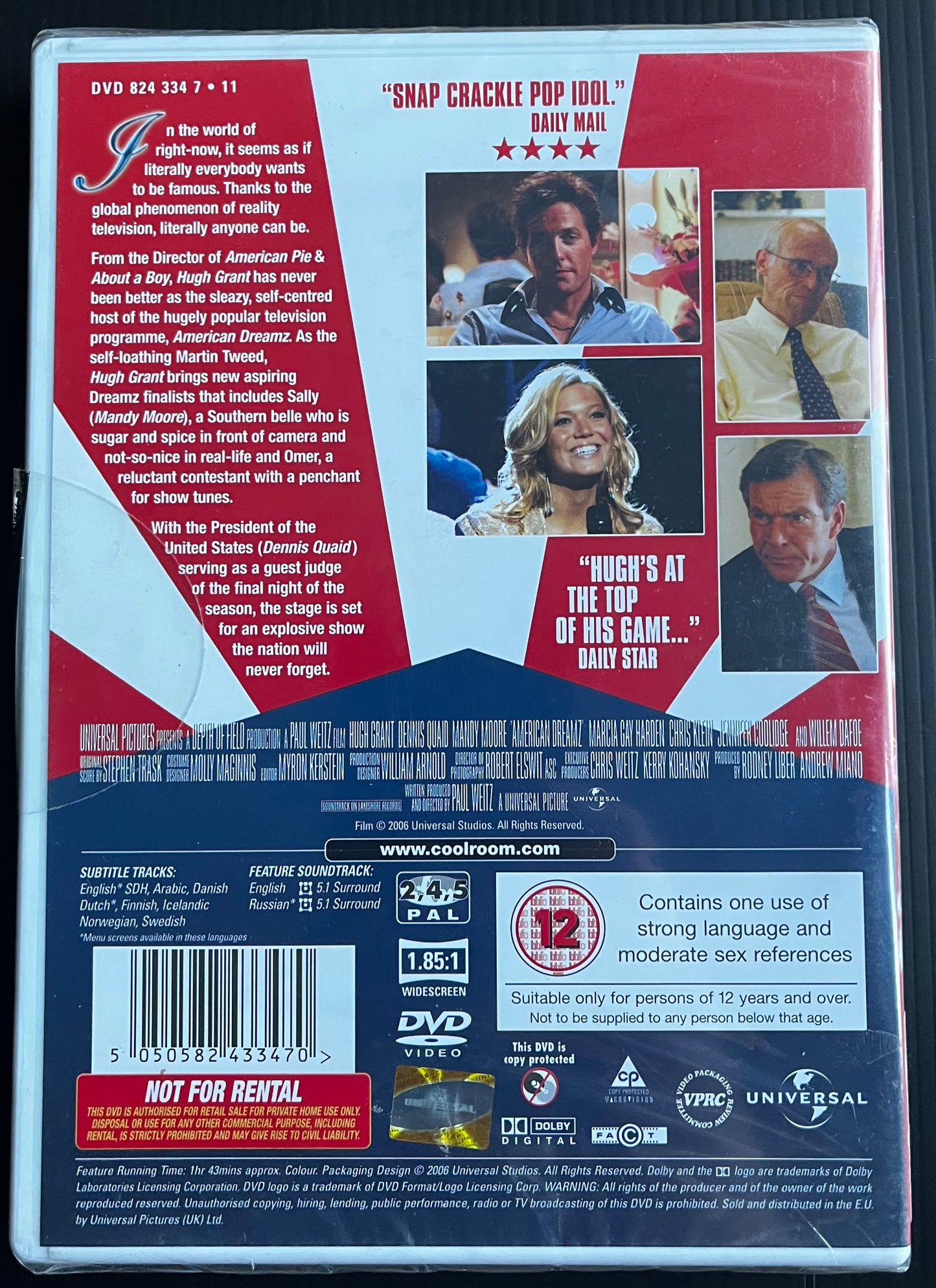 American Dreamz (DVD, 2006) Brand New